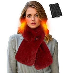 Heated Fur Scarf With Pocket Gift Ideas For Women Wife Mom Girlfriend Sister🦒